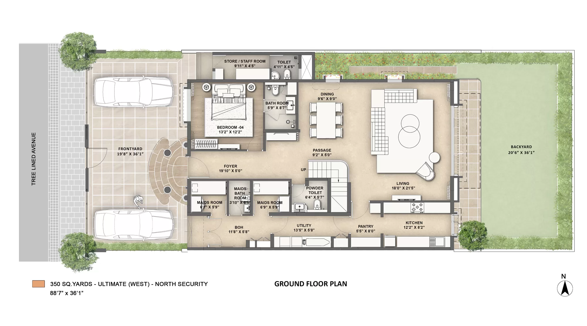 Lodha Villa Royale Palava W North Landscape Ground Floor Plan Villa Royale
