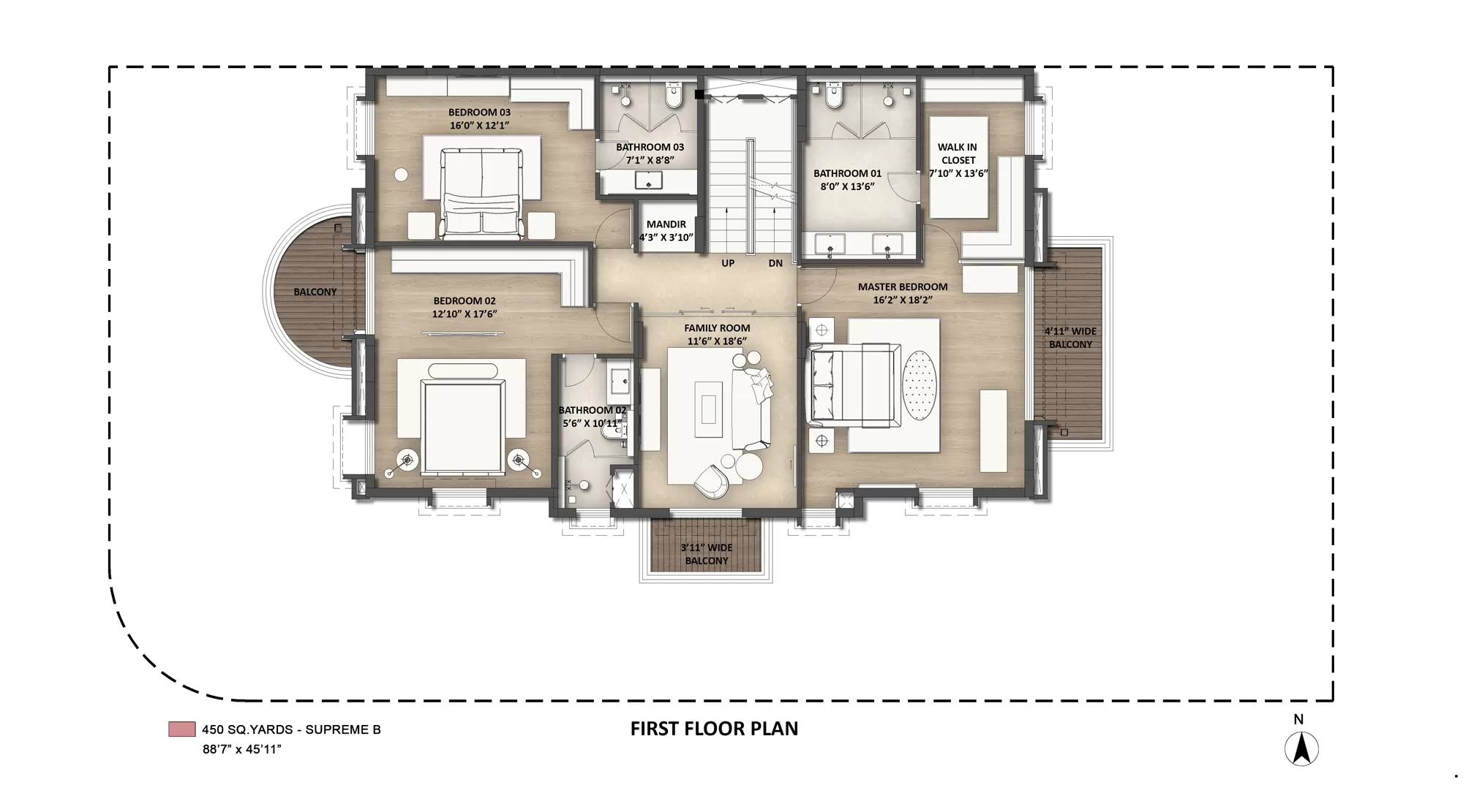 Lodha Villa Royale Palava B First Floor Plan Villa Royale