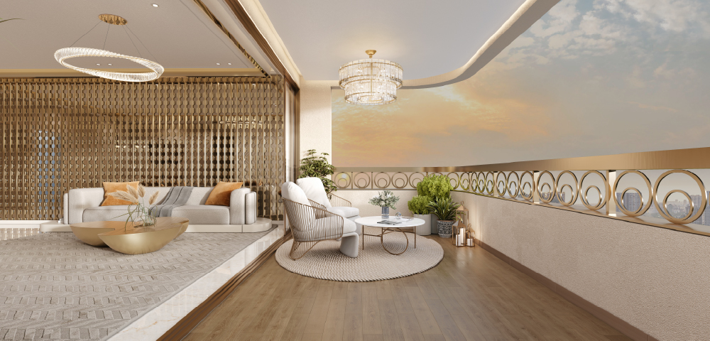 Lodha Sovrano Deck Area 1000X480