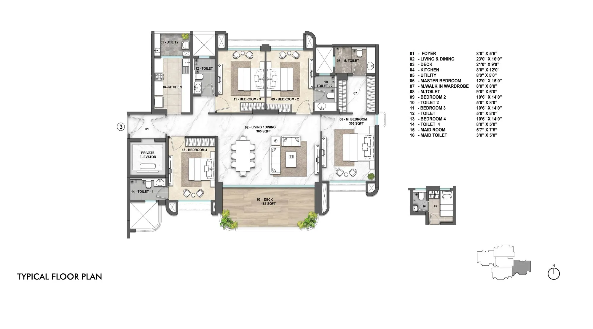 Lodha Hanging Gardens 4Bhk Riverside