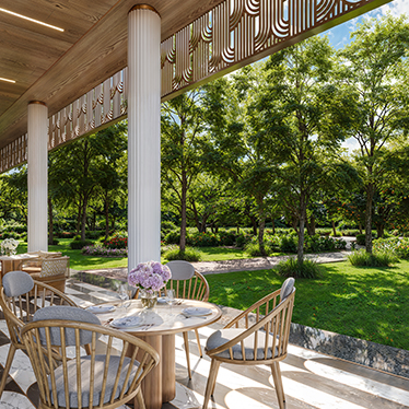 Lodha Corinthia LBS Marg Outdoor Café