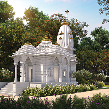 Lodha Riservo Vikhroli Temple View